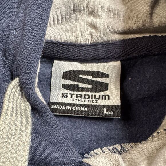 Xavier Musketeers Logo Hoodie Men’s L Blue Stadium Athletics Sewn Letters  New - Picture 8 of 12